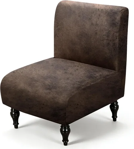 Vista 24 de ANARACHON Funda para silla decorativa sin brazos, extraíble, lavable, antideslizante, protector de muebles para el hogar, hotel, sala de estar