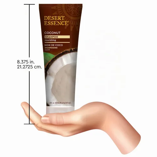 Vista 6 de Desert Essence - Champú de coco para cabello seco con manteca de karité, 8 onzas líquidas
