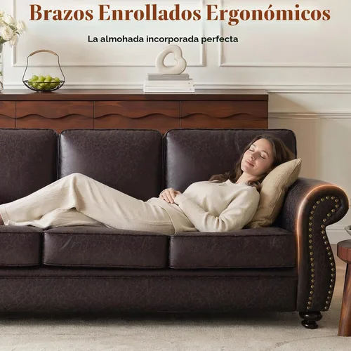 Vista 5 de Couchus Silla decorativa Mid-Century de 42 pulgadas de ancho, sofá