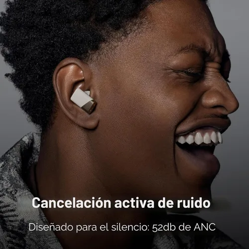 Vista 4 de Status Auriculares inalámbricos Pro X, controlador de altavoz triple, audio de alta resolución con LDAC, 52dB ANC, 6 micrófonos de formación de haz