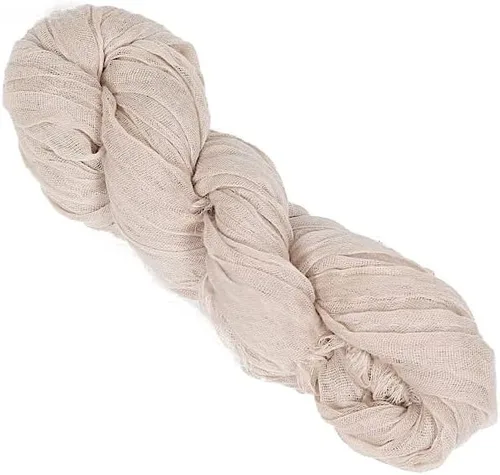Vista 11 de 5 fajas de gasa beige para silla de algodón, para bodas, fiestas, eventos, recepción, catering, suministros de decoración para el hogar
