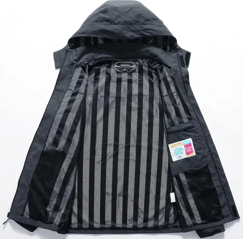 Vista 3 de Chaqueta impermeable y rompevientos para hombre ligera y transpirable