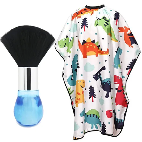 Vista 10 de Cepillo de plumero para cuello de peluquero, mango de madera con gancho para cortar el cabello (2 piezas)