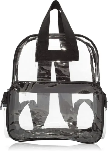 Vista 46 de DALIX Bolsas de mochila transparentes de plástico liso dorado