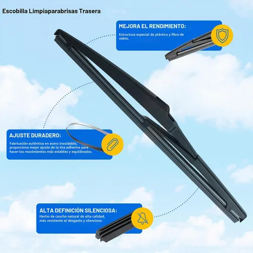Vista 3 de Kits de limpiaparabrisas trasero para Kia Soul 2010-2019