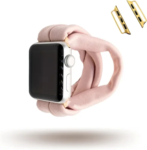 Vista 12 de Banda de yoga rosa rubor para Apple Watch Series 1-8, 1.496 in 1.575 in 1.614 in 1.654 in 1.732 in 1.772 in