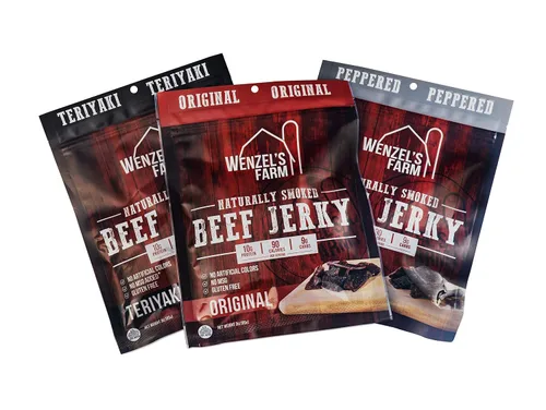 Vista 5 de Wenzel's Farm - Cecina de res original 10 oz. Ahumada naturalmente Sin MSG, rellenos, aglutinantes, colores artificiales Sin gluten