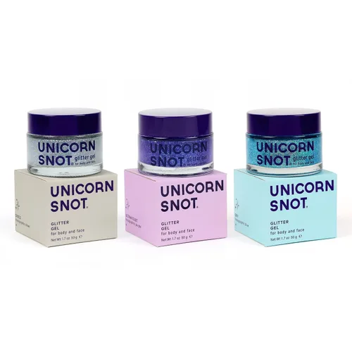 Vista 11 de UNICORN SNOT Gel holográfico con purpurina para la cara y el cuerpo Maquillaje de purpurina para las fiestas: Regalos para calcetines y Navidad