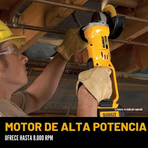 Vista 4 de DEWALT DCG412B 20V MAX* Litio Ion 4-1/2" Amoladora (solo herramienta)