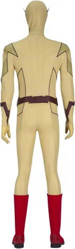 Vista 5 de Disfraz de hombre intermitente para cosplay de Barry Allen, disfraz de carnaval de Halloween