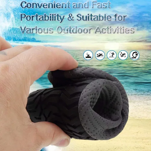 Vista 5 de YALOX - Zapatos de agua para deportes al aire libre, playa, natación, acuáticos, secado rápido, zapatos tipo calcetines, calzado descalzo para surf