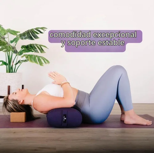 Vista 4 de Hugger Mugger Soporte estándar para yoga - Firme, de apoyo, hecho a mano, duradero Aguamarina