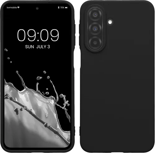 Vista 62 de kwmobile Funda compatible con Samsung Galaxy A12 - Funda protectora de silicona TPU suave y delgada - Azul Báltico