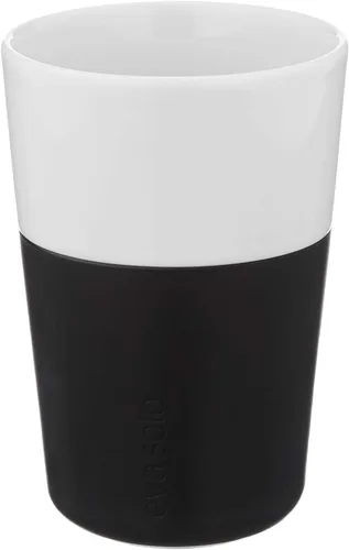 Vista 12 de Eva Solo 2 Tazas Tumbler de Espresso Tazas de Café Tumbler de Porcelana de 3 oz con Agarre Recubierto de Silicona Diseño Danés, Funcionalidad