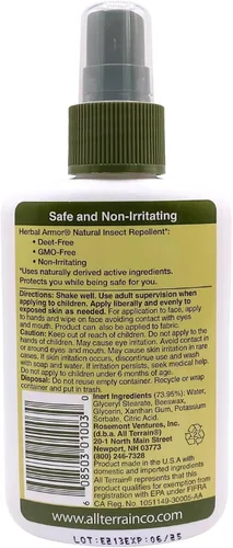 Vista 2 de All Terrain Repelente de insectos natural Herbal Armor para niños