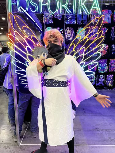 Vista 9 de DAZCOS Disfraz de kimono de Ryomen Sukuna de talla estadounidense