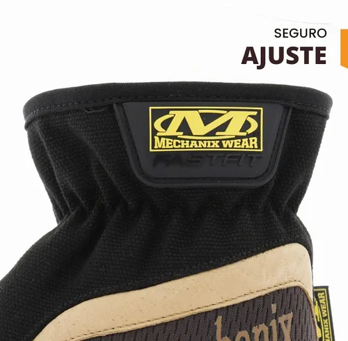 Vista 4 de Mechanix Wear: Guante de trabajo Durahide FastFit de cuero con puño elástico para un ajuste seguro