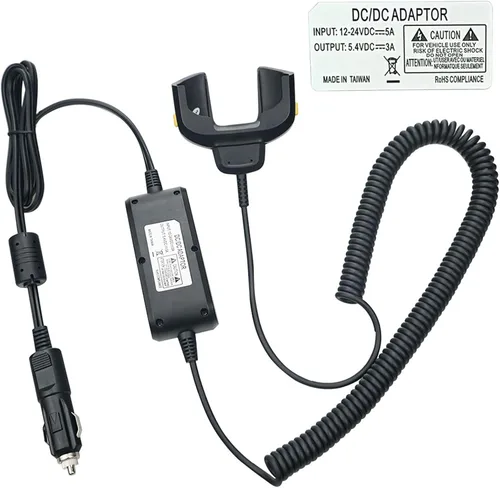 Vista 2 de IYOUBOL Cable de carga de vehículo para TC70 TC72, cable de cargador de coche para símbolo de cebra TC70X TC77,CBL-TC7X-USB1-01 escáner
