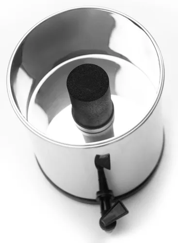 Vista 2 de AquaEasy Go Dispensador de filtro de agua de acero inoxidable de 50 tazas, capacidad extragrande, potente filtración rápida del 99%, dura 250