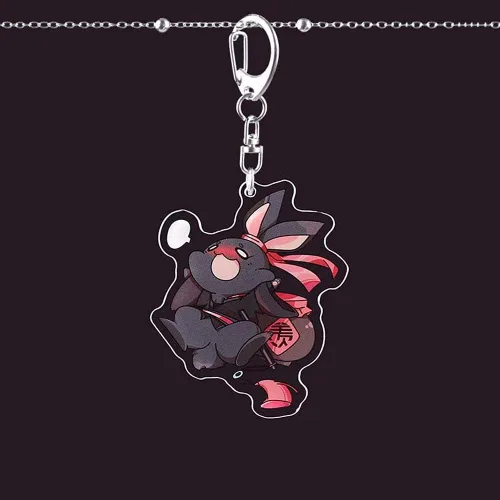 Vista 7 de SPDD Llavero Mo Dao Zu Shi Grandmaster of Demoníaco Cultivo Llavero Chen Qing Ling Acrílico Bolsa Colgante Wei Wuxian Llavero Llavero Soporte