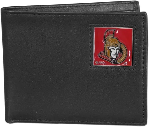 Vista 14 de Siskiyou Sports NHL Cartera de cuero genuino biplegable