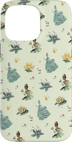 Vista 21 de iPhone 16 Disney Princess Tiana La Princesa y la Rana Print Case
