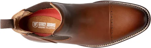 Vista 7 de STACY ADAMS Botas Chelsea con punta de casquillo Maury para hombre