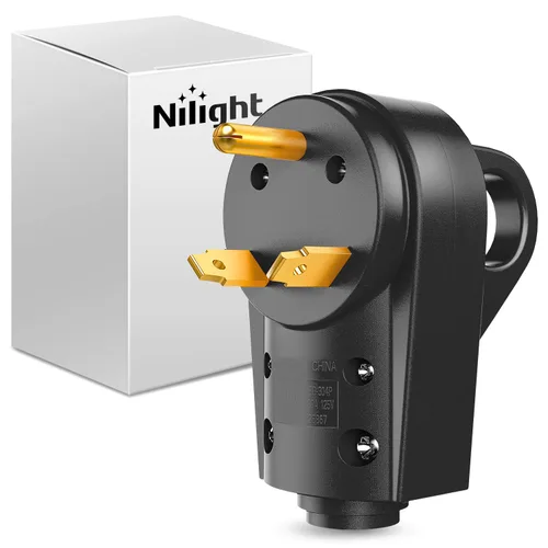Vista 22 de Nilight Receptáculo de Repuesto para RV de 30 Amperios Toma Hembra Resistente de 125 Voltios con Mango Listado por ETL Enchufe NEMA TT-30R para RVs