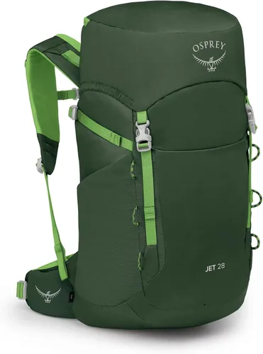 Vista 15 de Mochila de senderismo Osprey Jet 18L para niños, Azul Spikemoss