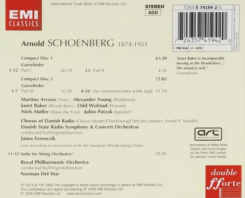 Vista 2 de Schoenberg Gurrelieder Suite for String Orchestra