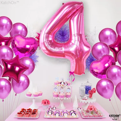 Vista 549 de KatchOn Globo negro del número 1 de 40 pulgadas, globo de feliz cumpleaños Large Mylar Number One Balloon for 1st Birthday Decorations, Foil