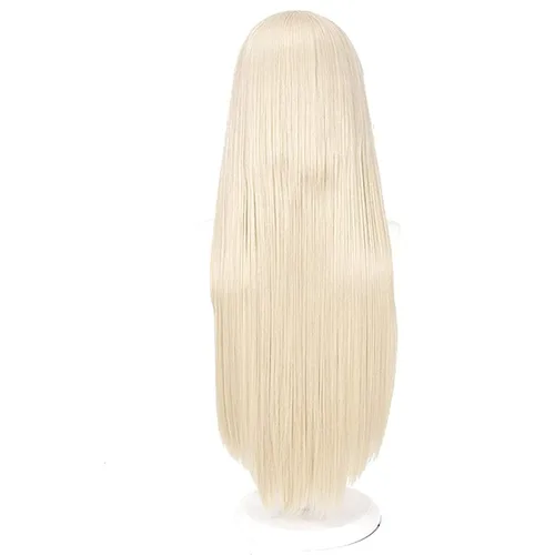 Vista 5 de Lusha Yomoduki Runa Cosplay Pelucas Anime Kakegurui Traje Jugar Pelo Sintético con Casquillo de Peluca Gratis