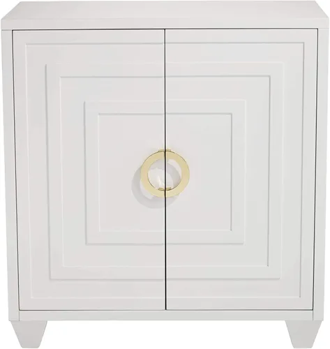 Vista 6 de 55 Downing Street Bertolli - Armario decorativo de lujo moderno de 30 pulgadas de ancho, color blanco