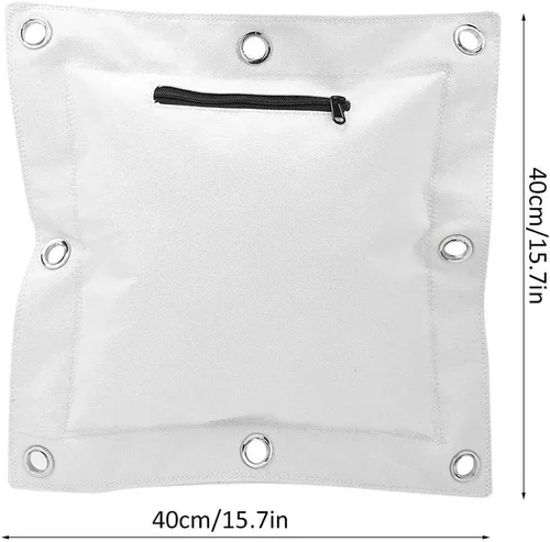 Vista 5 de Akozon Wing Chun - Anillo de entrenamiento para boxeo, Muay Thai, saco de arena vacía con cremallera para boxeo, Muay Thai (L)