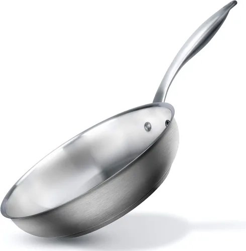 Vista 10 de duxtop Sartén de acero inoxidable, sartén de inducción de 8 pulgadas