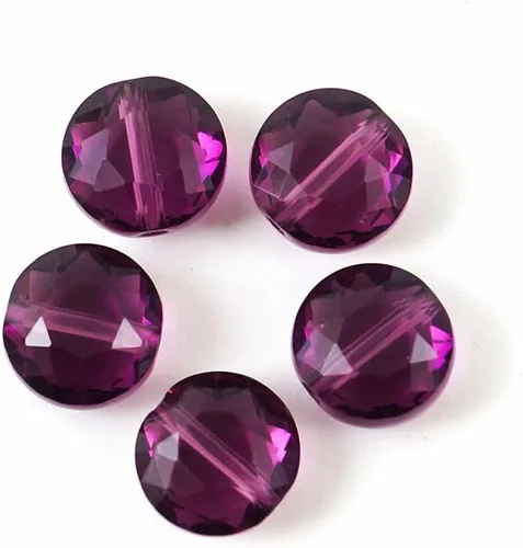 Vista 2 de Adabele - 25 cuentas de cristal sueltas con facetas austriacas de 0.315 pulgadas (0.315 in) compatibles con Swarovski Preciosa 5052 SSMR811