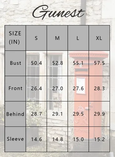 Vista 5 de GUNEST Sudaderas de gran tamaño para mujer, cuello redondo, manga larga, casual, con abertura, ropa de moda 2023
