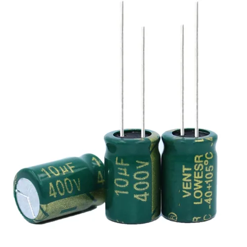 Vista 8 de 20 condensadores electrolíticos de 10 UF/400 V, condensadores electrolíticos de aluminio de alta frecuencia para refrigerador, TV, monitor LCD