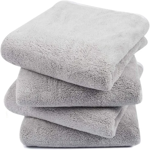 Vista 33 de KinHwa Toallas de mano de microfibra para baño, toallas faciales suaves y absorbentes, toallas de mano grises para baño, paños de lavado para spa