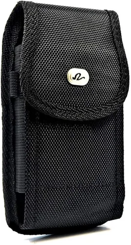 Vista 5 de Funda horizontal compatible con Samsung Galaxy Note8, Note9, Note10+ o Note10 Pro, una funda de transporte de cuero con trabillas para cinturón