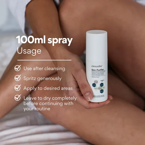 Vista 3 de Clinisoothe + Purificador de la piel: limpiador diario y tratamiento del acné para la cara y el cuerpo, con tecnología hipoclorosa para prevenir