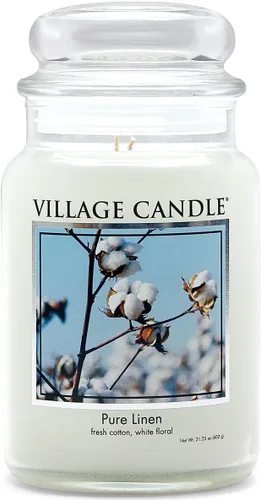 Vista 9 de Village Candle Gardenia - Vela perfumada en tarro de cristal grande de boticario, 21.25 onzas, color blanco