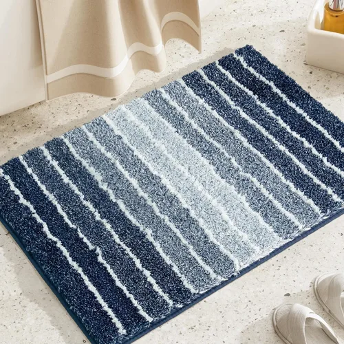 Vista 7 de Alfombra de baño antideslizante, extra suave y absorbente, lavable a máquina, tapetes de baño para suelo de baño, bañera y ducha, 18 x 24 pulgadas