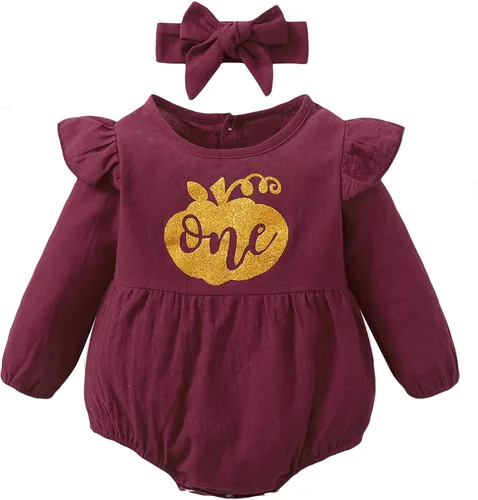 Vista 28 de Shalofer Traje de primer cumpleaños para bebé niña con diadema