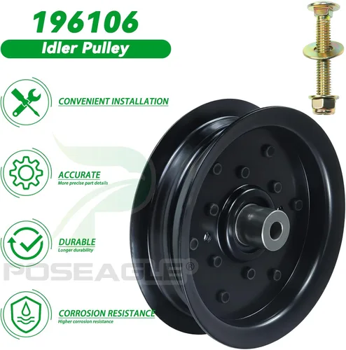 Vista 9 de 532196106 Husqvarna Polea tensora para Husqvarna 54" Z254f Z254 Deck Replaces 532197379 Craftsman 197379 196106 Idler Pulley for Husqvarna 54