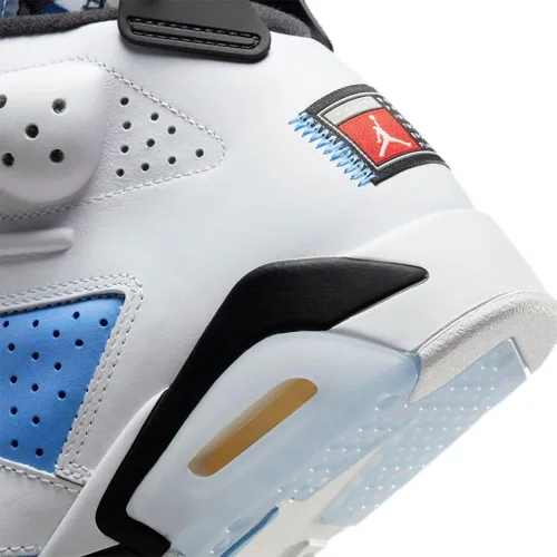 Vista 7 de Jordan 6 Retro Tenis para hombre Blanco carmínNegro carmín (CT8529 106)