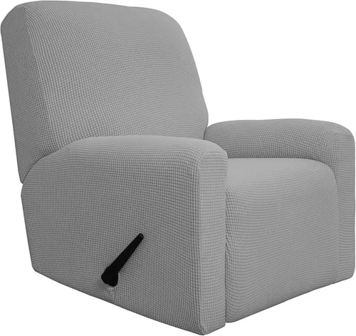 Vista 68 de Easy-Going Funda Elástica para Sofá Reclinable Cobertor de Sofá 4 Piezas Protector de Muebles Sofá Suave con Fondo Elástico Poliéster Spandex Tela