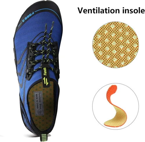 Vista 5 de Zapatos de agua para hombre y mujer, zapatos de agua descalzos, de secado rápido, para playa, natación, buceo, kayak, surf, deportes acuáticos