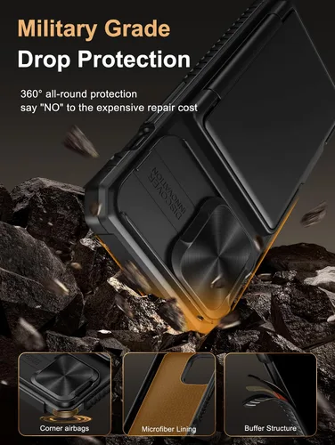 Vista 5 de Vihibii Funda tipo cartera para iPhone 13 Pro con tarjetero