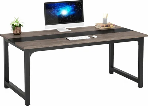 Vista 18 de Mesa para computadora Tribesigns moderna estilo sencillo para PC, portátil, estudio, moderna estación de trabajo para el oficina en casa